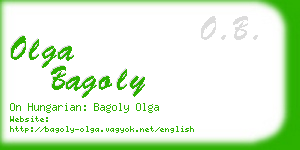 olga bagoly business card